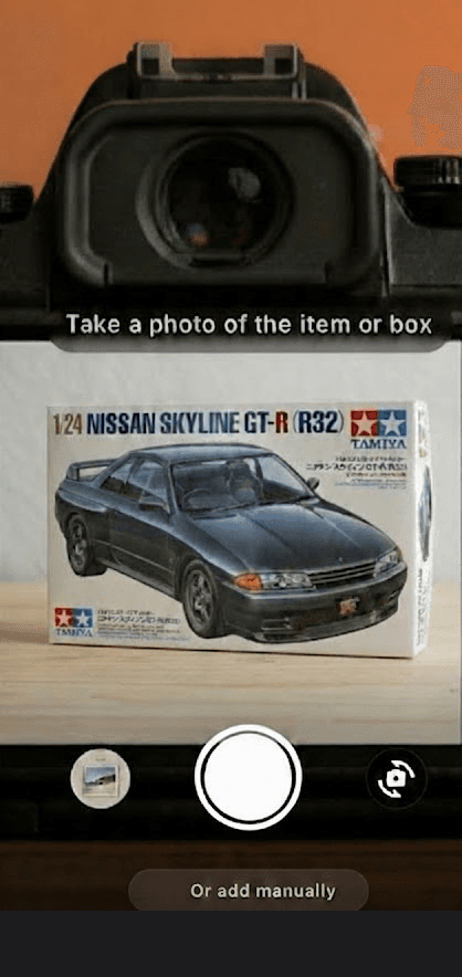 OCR camera scanning screen